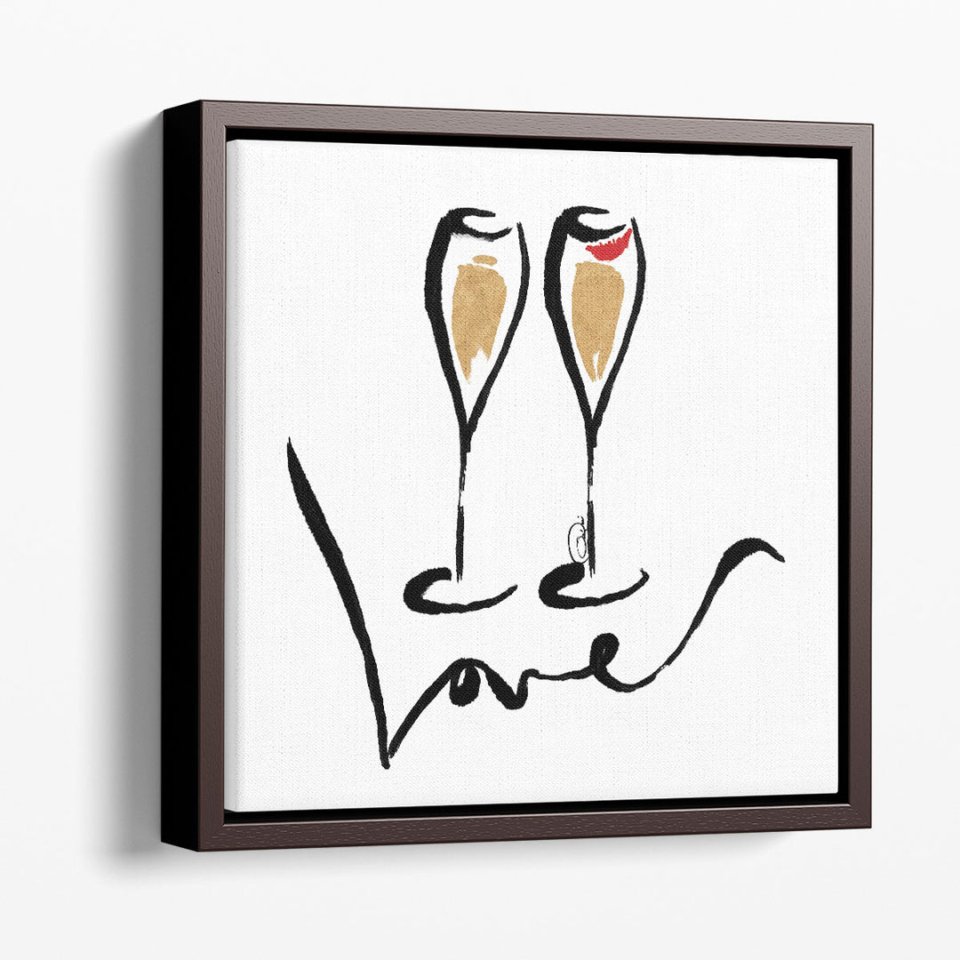 Love Champagne - Canvas Print Wall Art