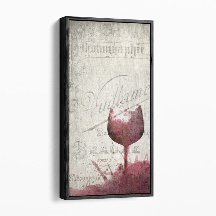 Splashes of Wine - Canvas Print Wall Art