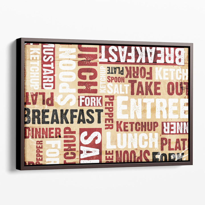Breakfast Lunch - Canvas Print Wall Art