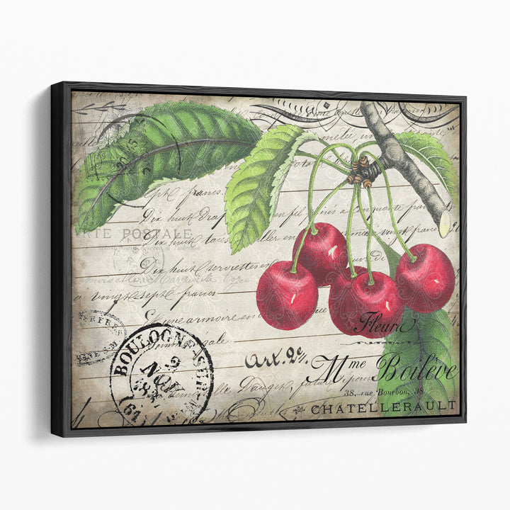 Vintage Cherries - Canvas Print Wall Art