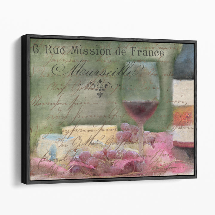 Wine And Cheese - Canvas Print Wall Art