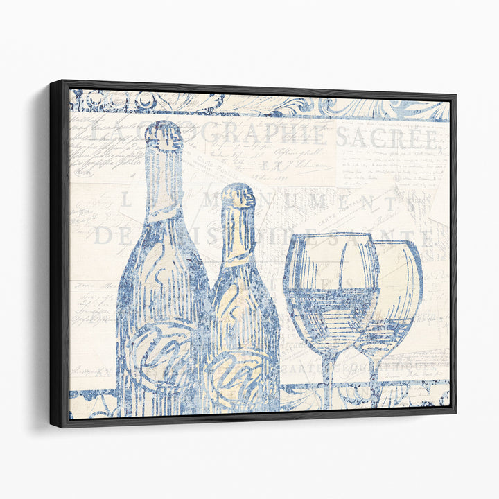 Wine Sketch - Canvas Print Wall Art