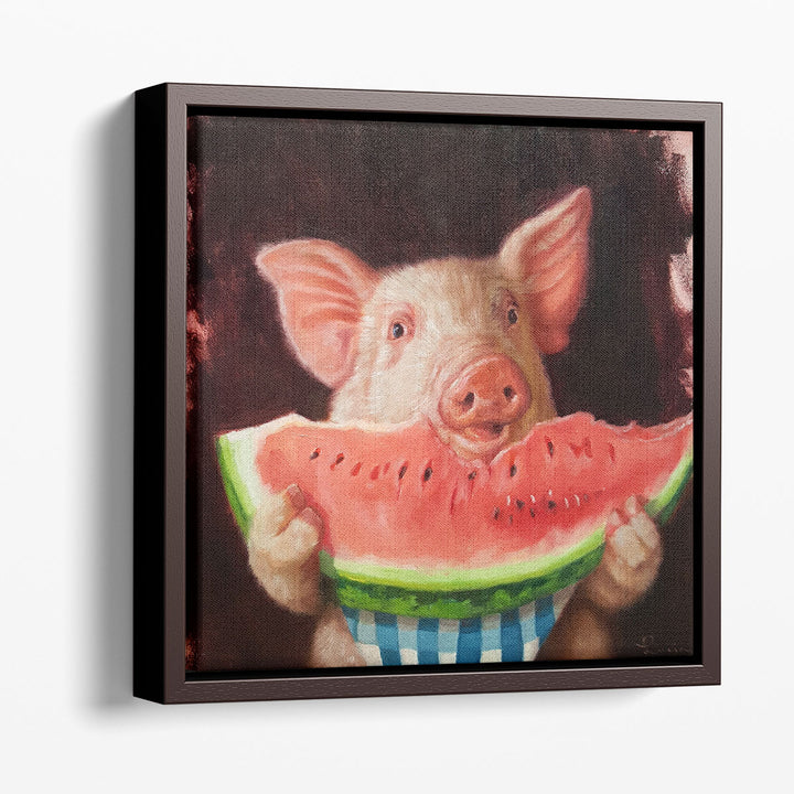 Pig Out - Canvas Print Wall Art