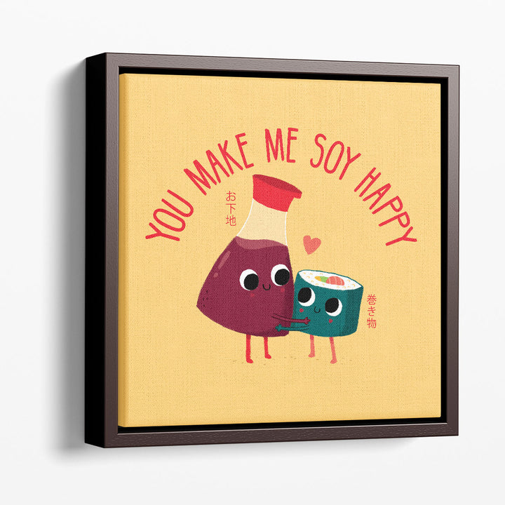 Soy Happy - Canvas Print Wall Art