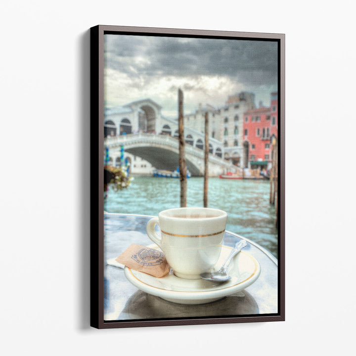 Caffe Rialto Bridge 1 - Canvas Print Wall Art