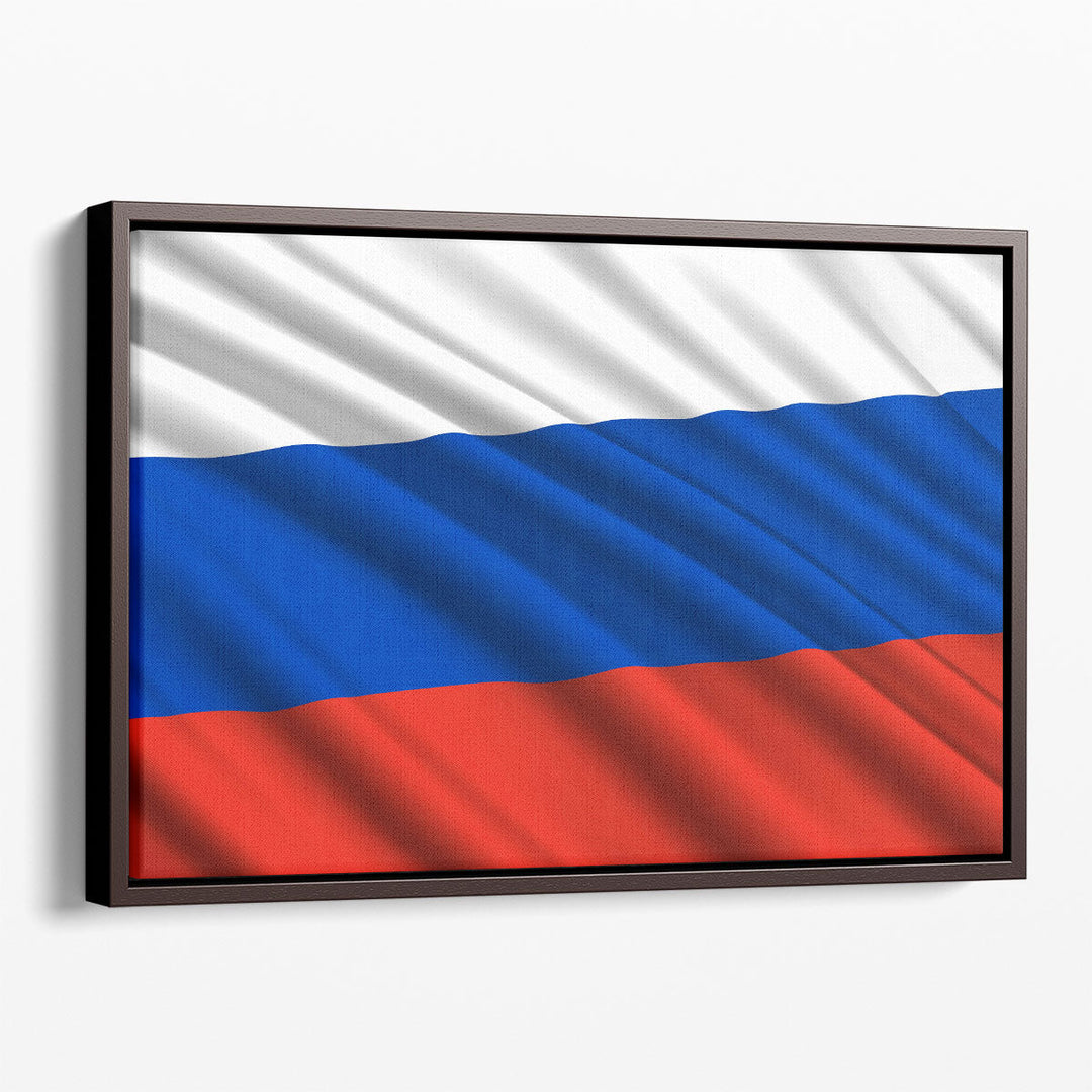 Russia Flag Waving - Canvas Print Wall Art