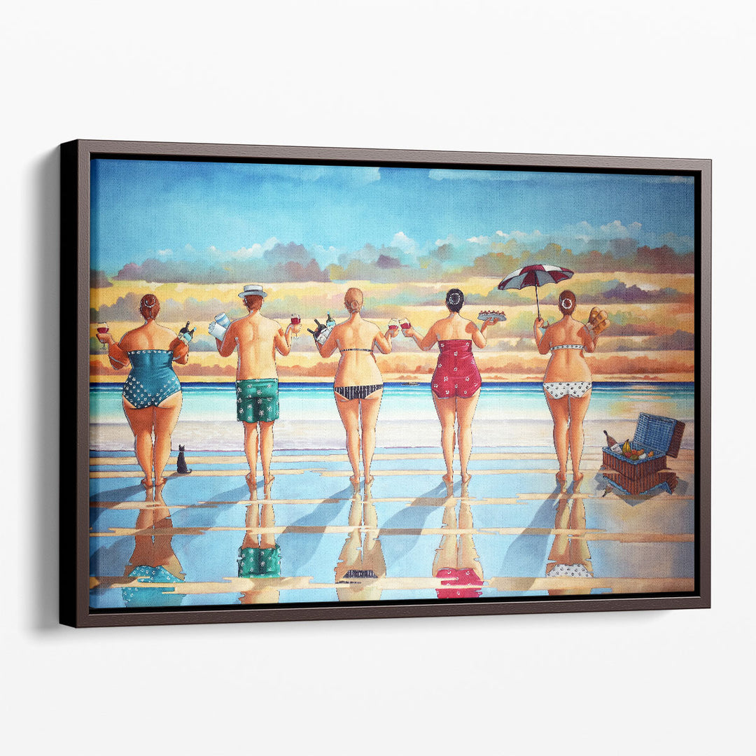 Sunset Picnic - Canvas Print Wall Art