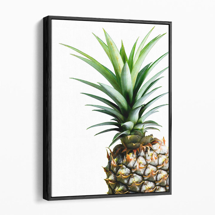 Pineapple on White - Canvas Print Wall Art