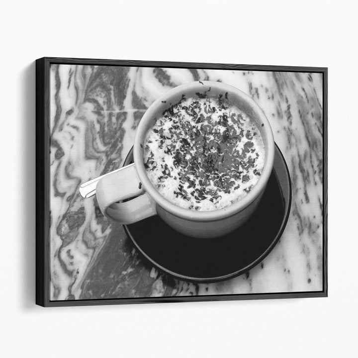 Con Ciccolata Black and White - Canvas Print Wall Art