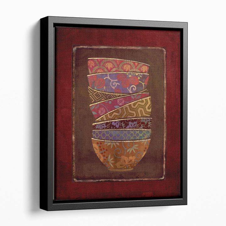 Asian Bowls II - Canvas Print Wall Art
