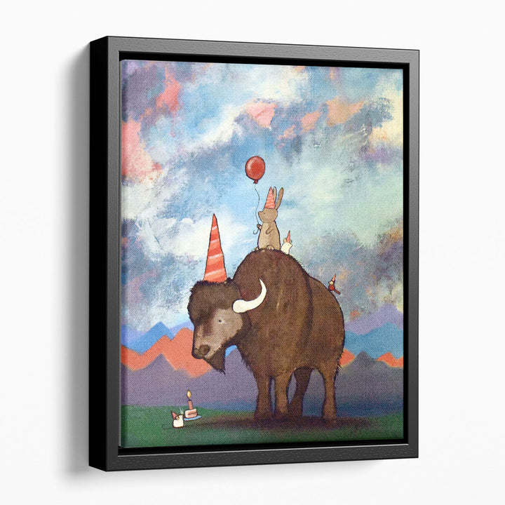 Buffalo Birthday - Canvas Print Wall Art