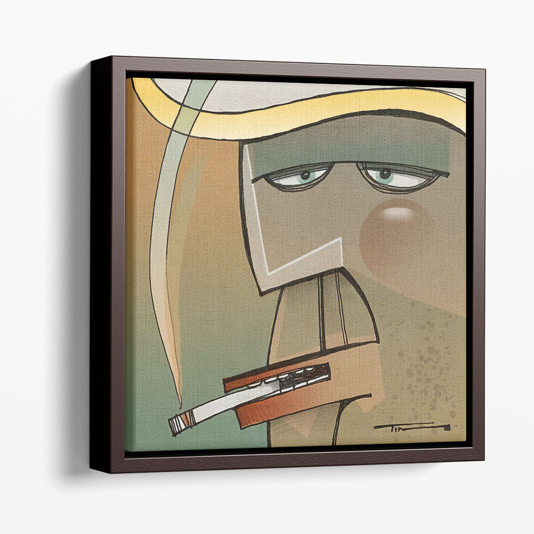 Square Smoker - Canvas Print Wall Art