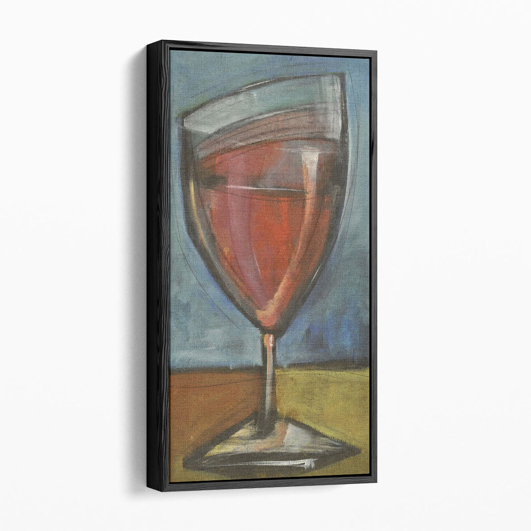 Fluid brushstroke canvas composition