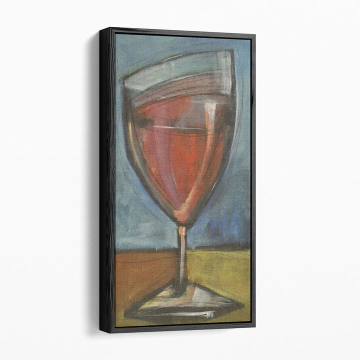 Fluid brushstroke canvas composition