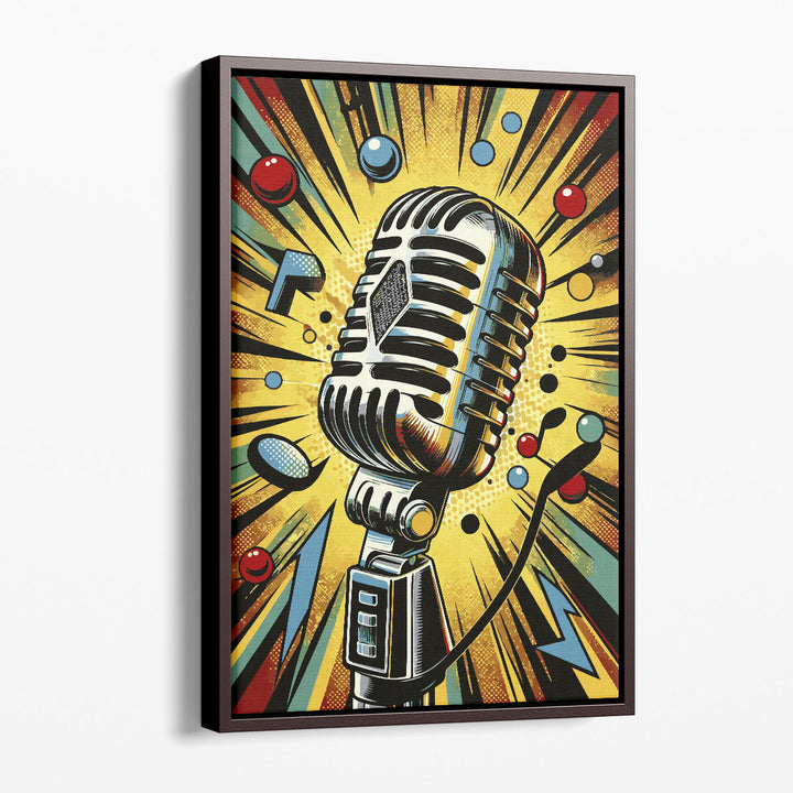 Microphone - Canvas Print Wall Art