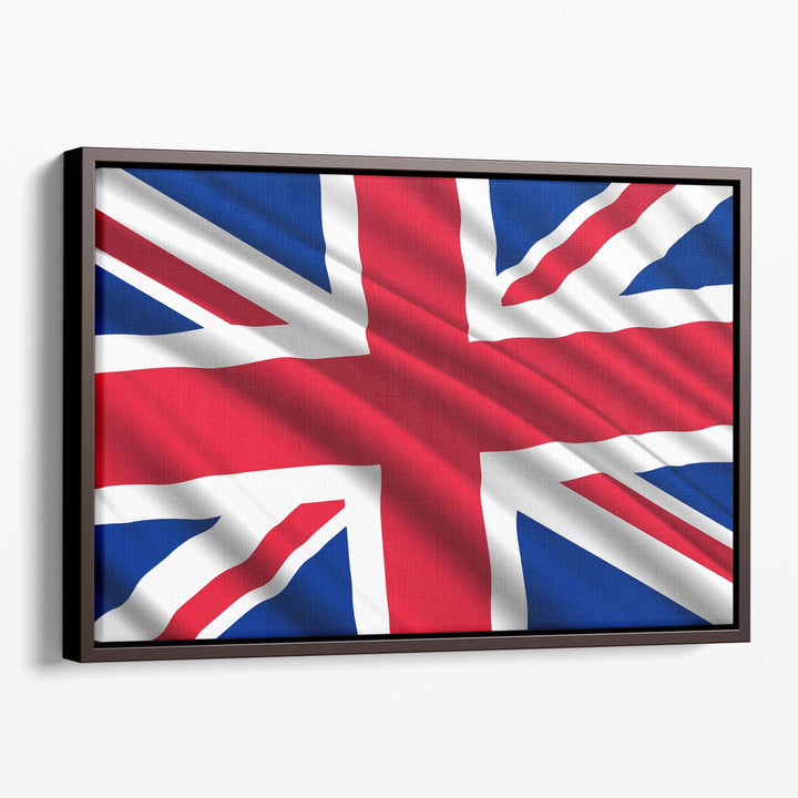 United Kingdom Flag Waving - Canvas Print Wall Art