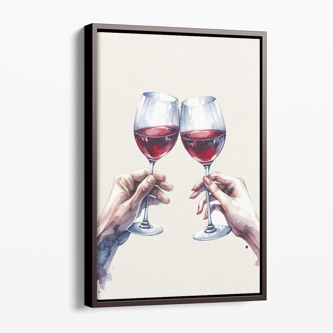 minimalist wall art – simple hand cheers
