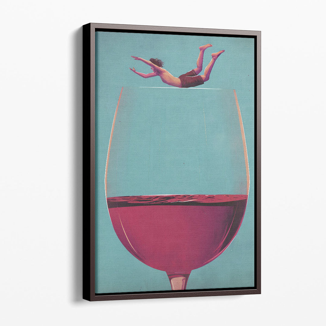 Wine Dive - Canvas Print Wall Art