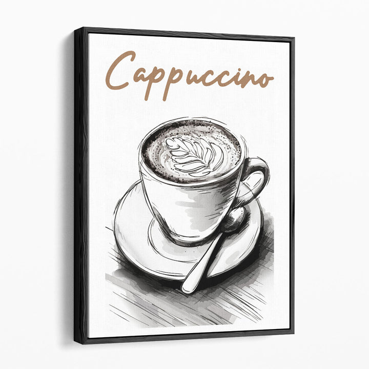 Modern Typography Wall Art crisp coffee quote design