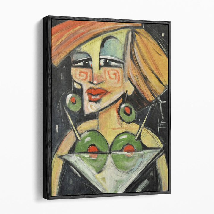 Woman Abstract Canvas Art – flowing female silhouette