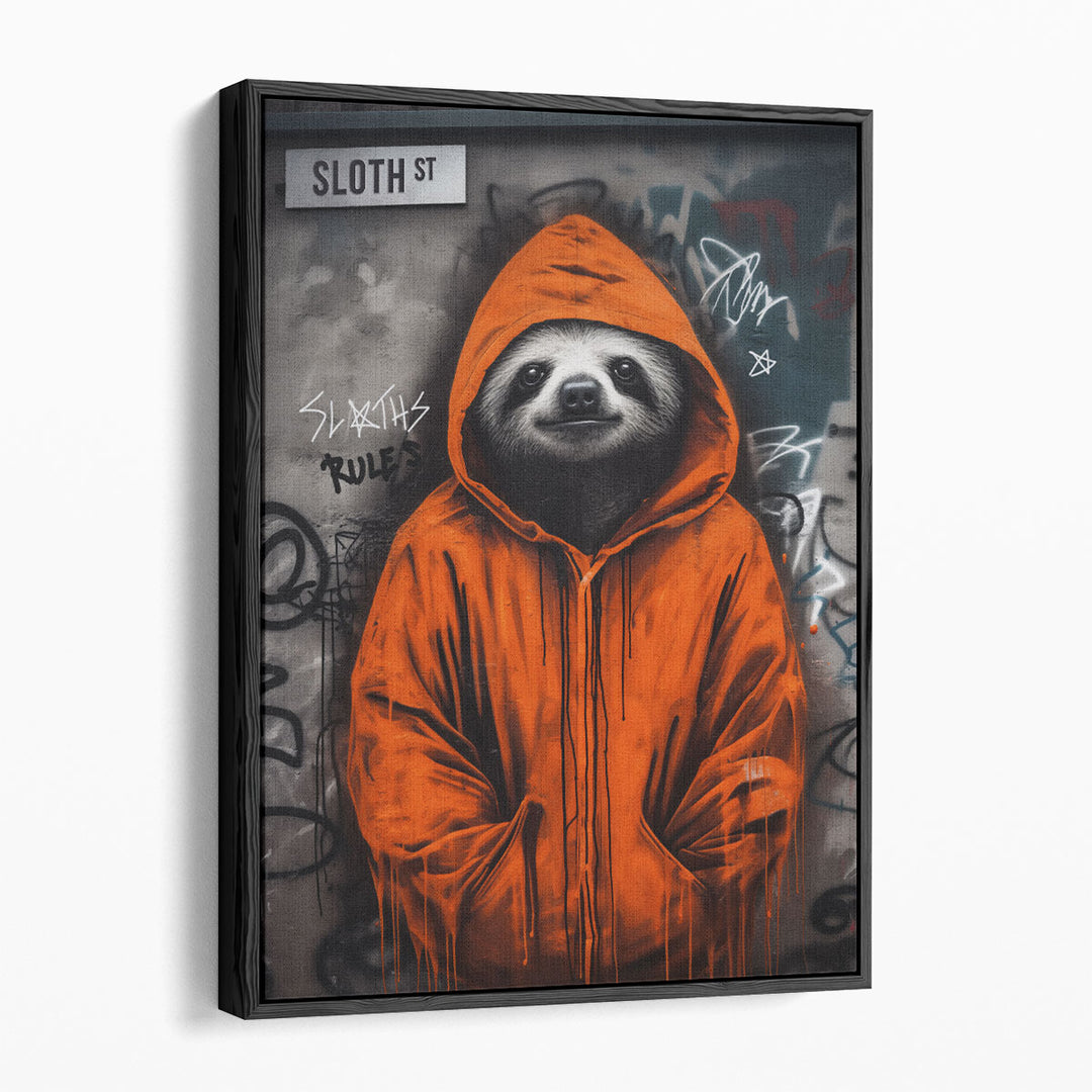 Street Sloth - Canvas Print Wall Art