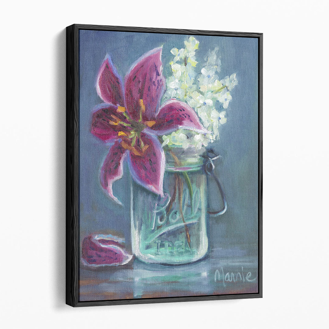 still life prints – blue flower close-up