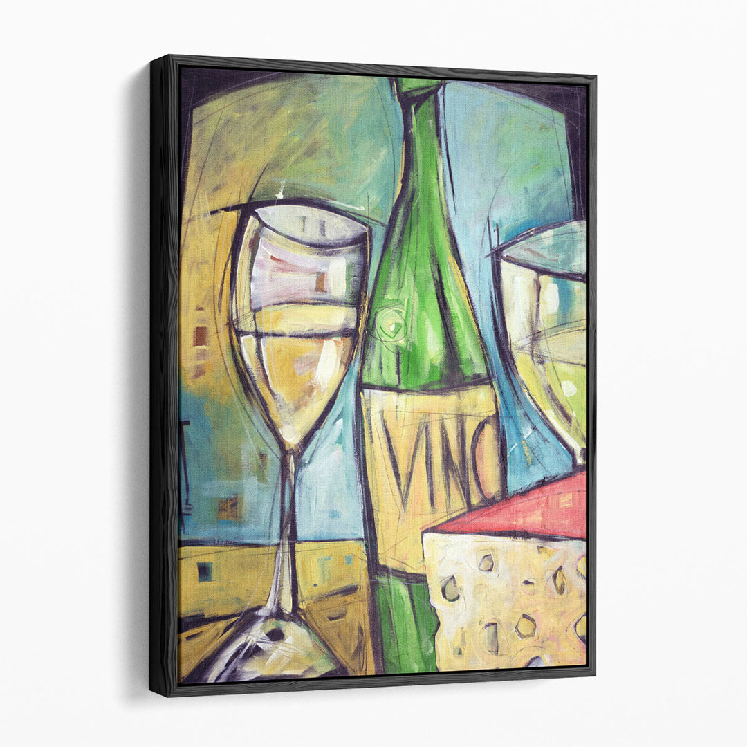 Abstract Canvas Art bold abstract wine design