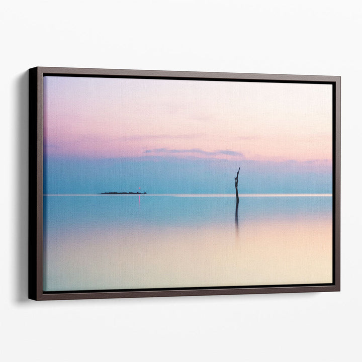 Minimalistic Sunset Seascape - Canvas Print Wall Art