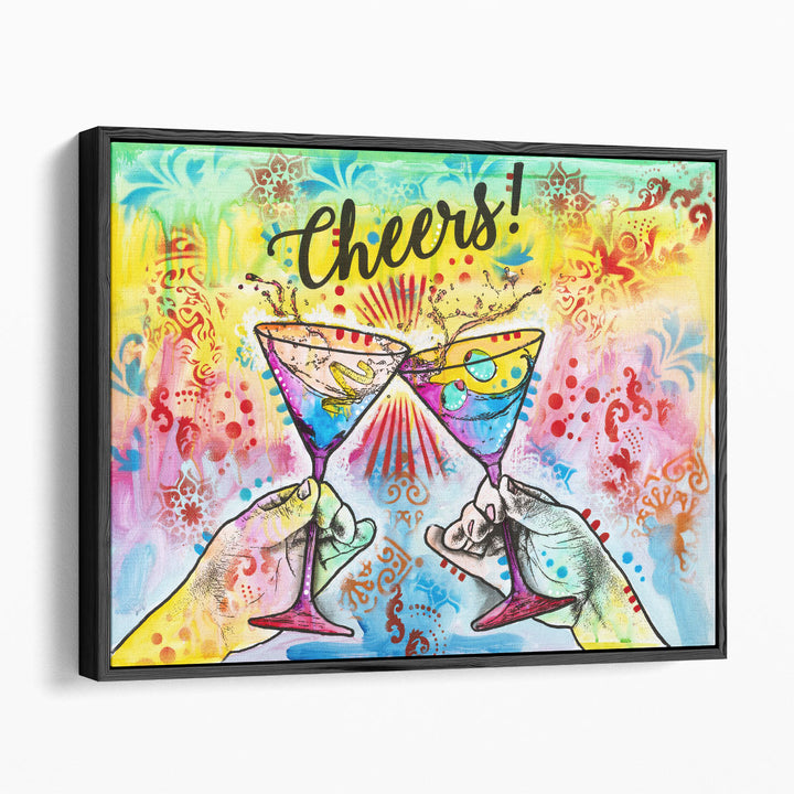 Cheers - Martini Splash - Canvas Print Wall Art