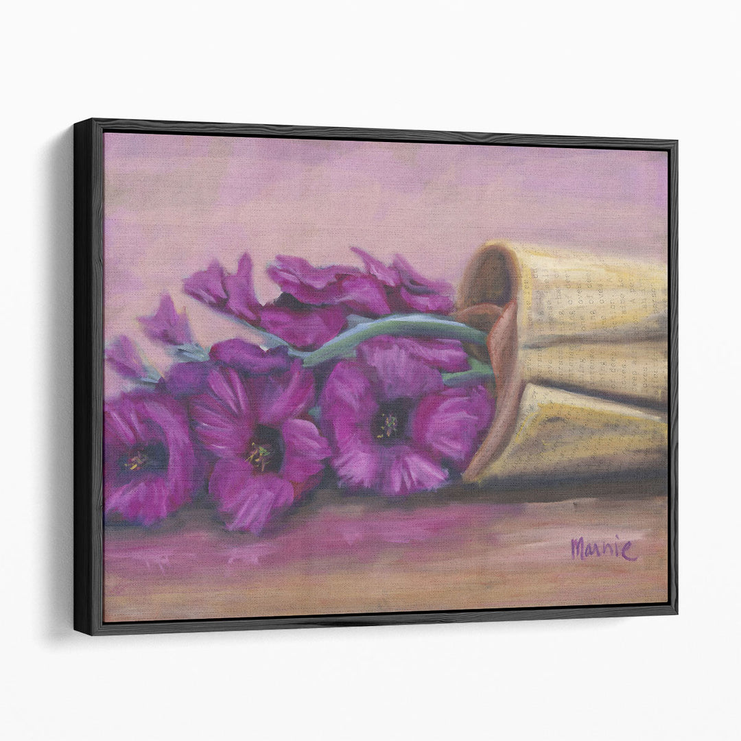 still life prints – close-up of purple petals