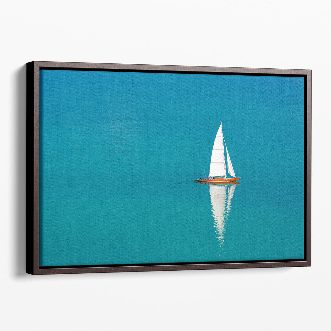 Sailboat in a Sea - Canvas Print Wall Art