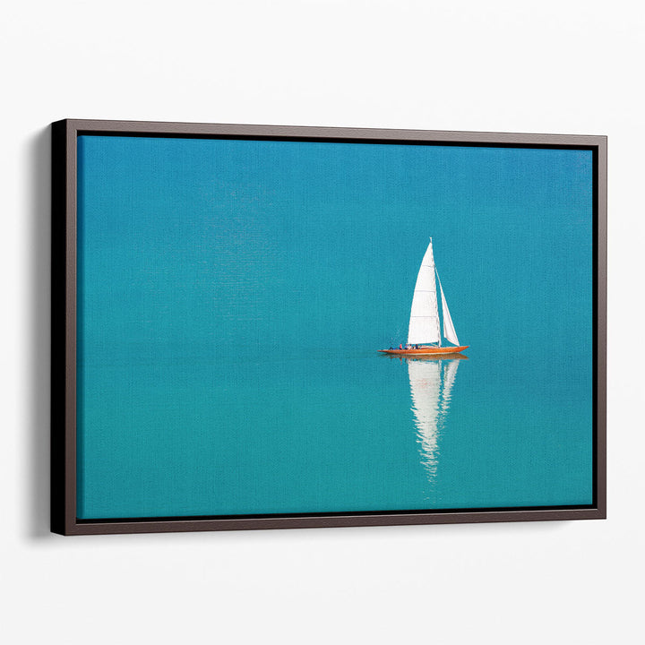 Sailboat in a Sea - Canvas Print Wall Art