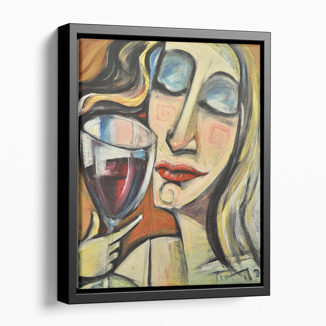 Woman Abstract Canvas Art for Kitchen – fluid female silhouette