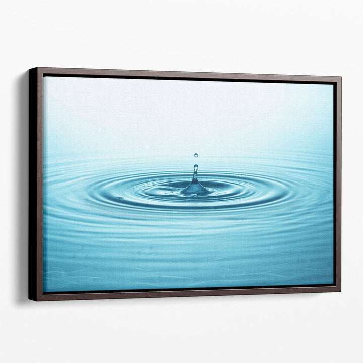 Water Drop and Splash - Canvas Print Wall Art