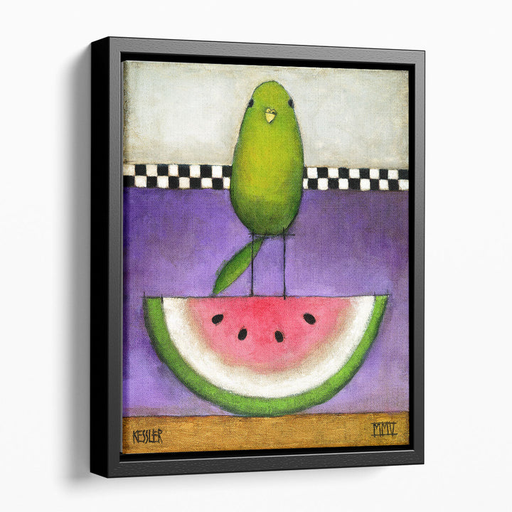 Watermelon Bird - Canvas Print Wall Art