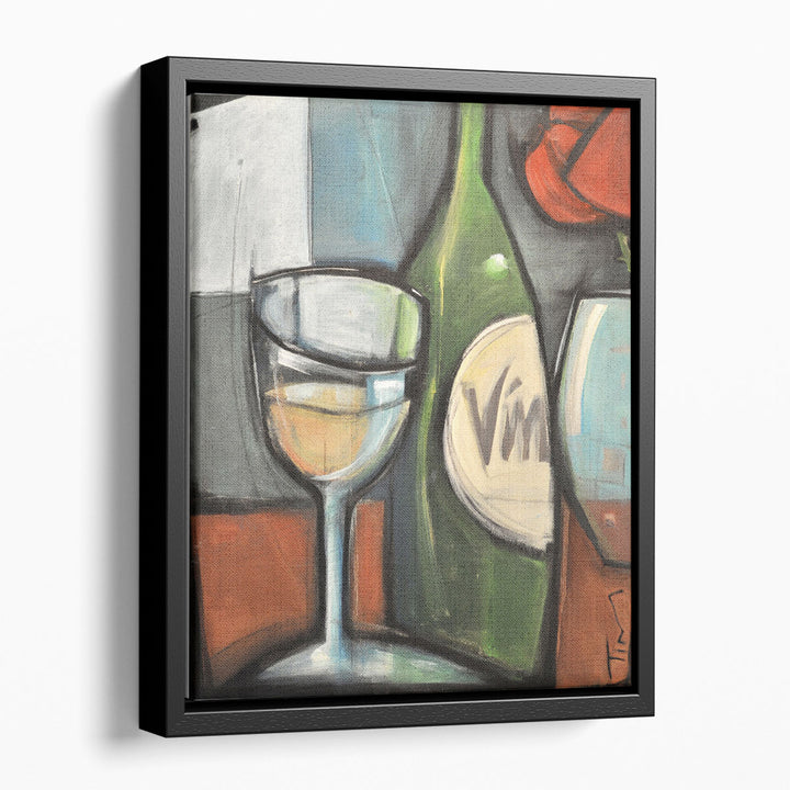 Wine Bottled Poetry - Canvas Print Wall Art