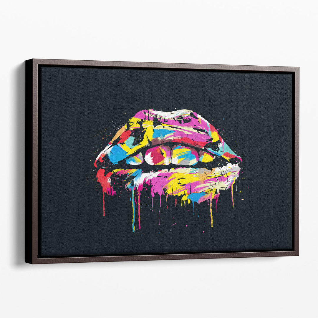 Colorful Lips - Canvas Print Wall Art