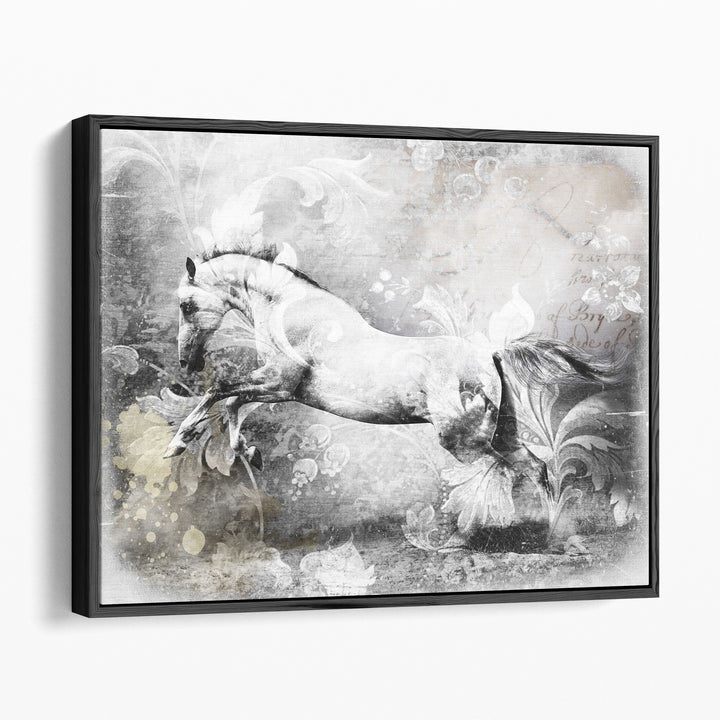 White Horse - Canvas Print Wall Art