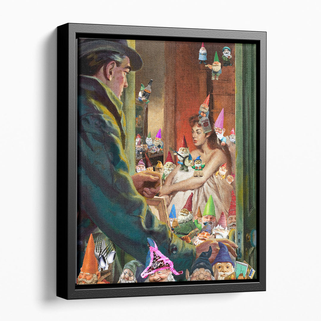 Gnome Alone - Canvas Print Wall Art