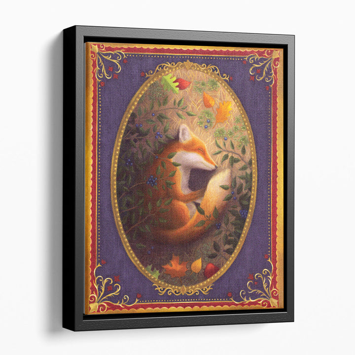Sleeping Fox - Canvas Print Wall Art