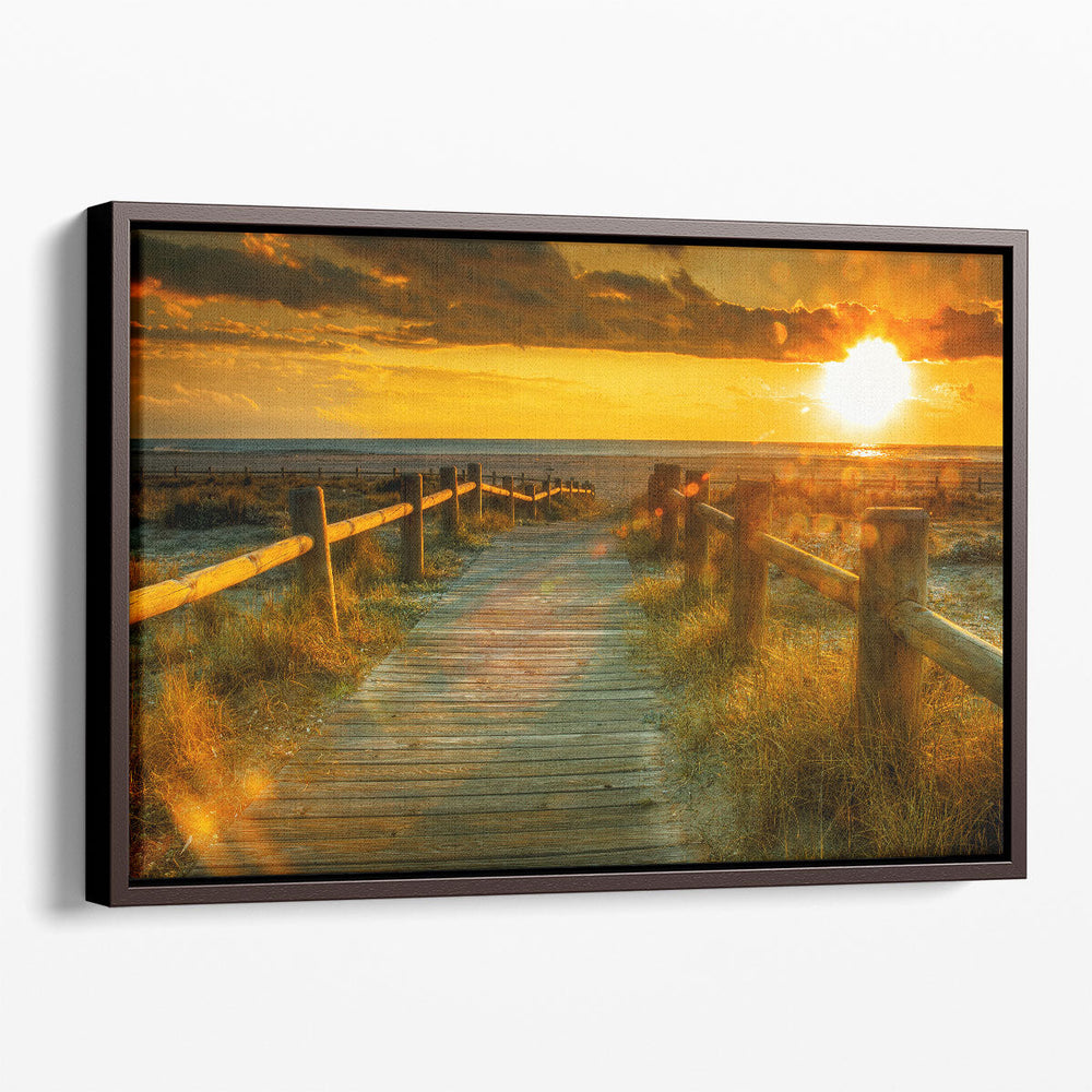 Sunset at the Beach - Canvas Print Wall Art