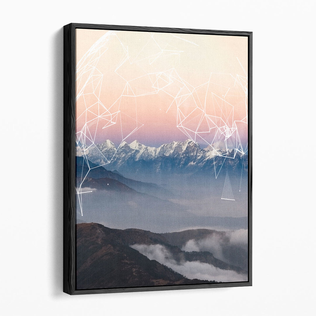 Geo Mountain - Canvas Print Wall Art