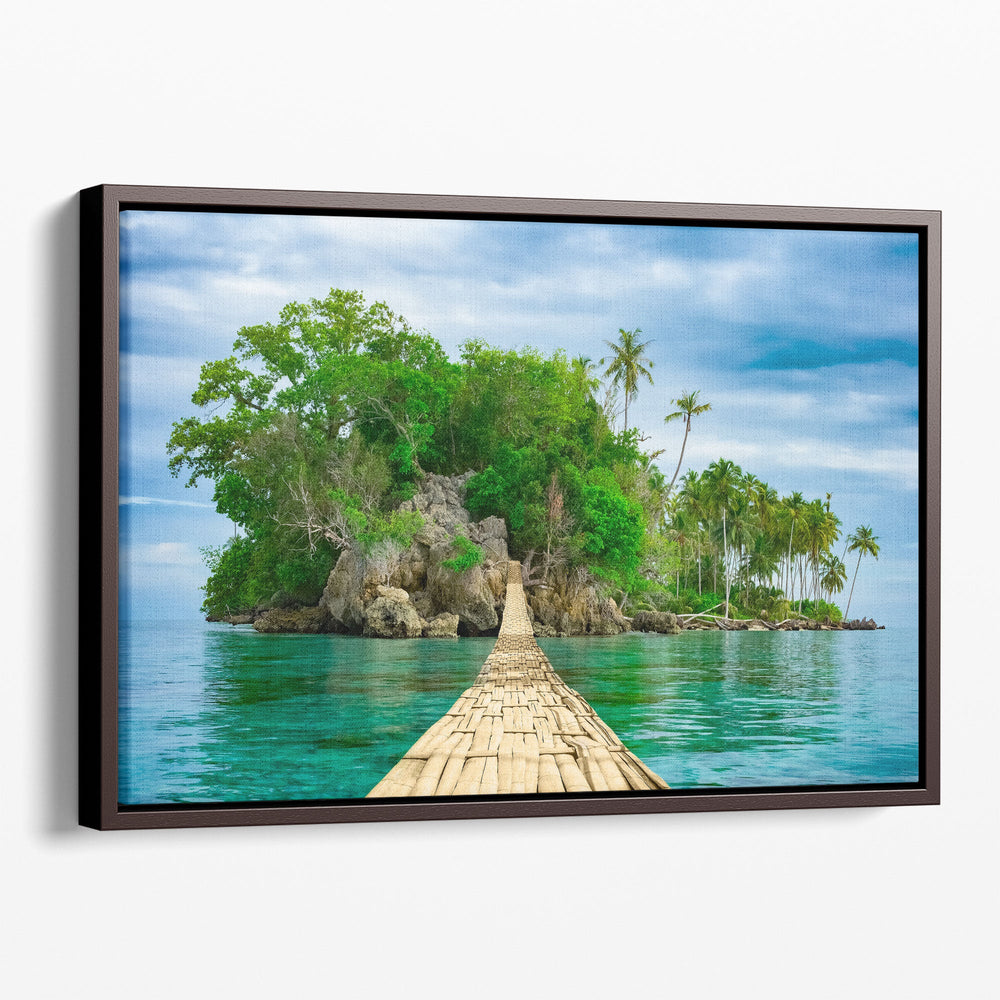 Tropical Landscape of an Island, Exotic Scenery - Canvas Print Wall Art