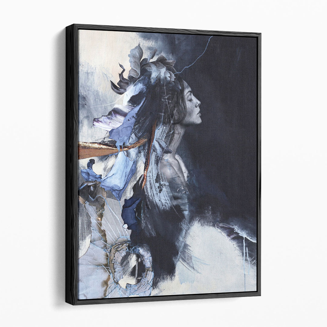 Imperfection Blue - Canvas Print Wall Art
