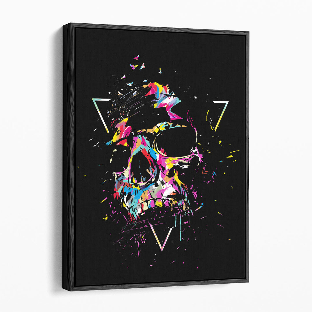 Skull X - Canvas Print Wall Art