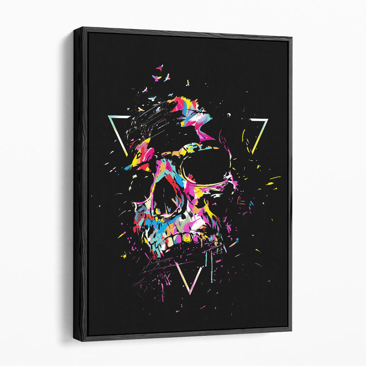 Skull X - Canvas Print Wall Art