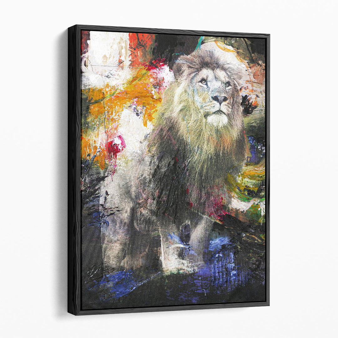 Lone Lion - Canvas Print Wall Art