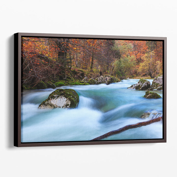 Canyon Mostnica Near Lake Bohinj in Slovenia - Canvas Print Wall Art