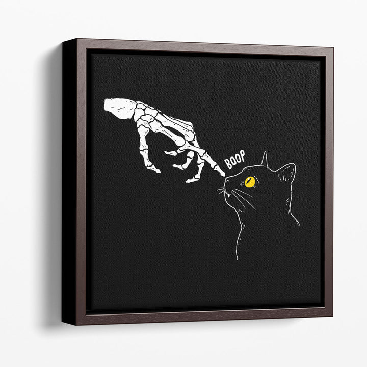 Spooky Boop Black and White - Canvas Print Wall Art
