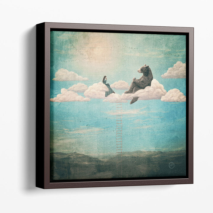 Tea Time With Ala The Bear - Canvas Print Wall Art